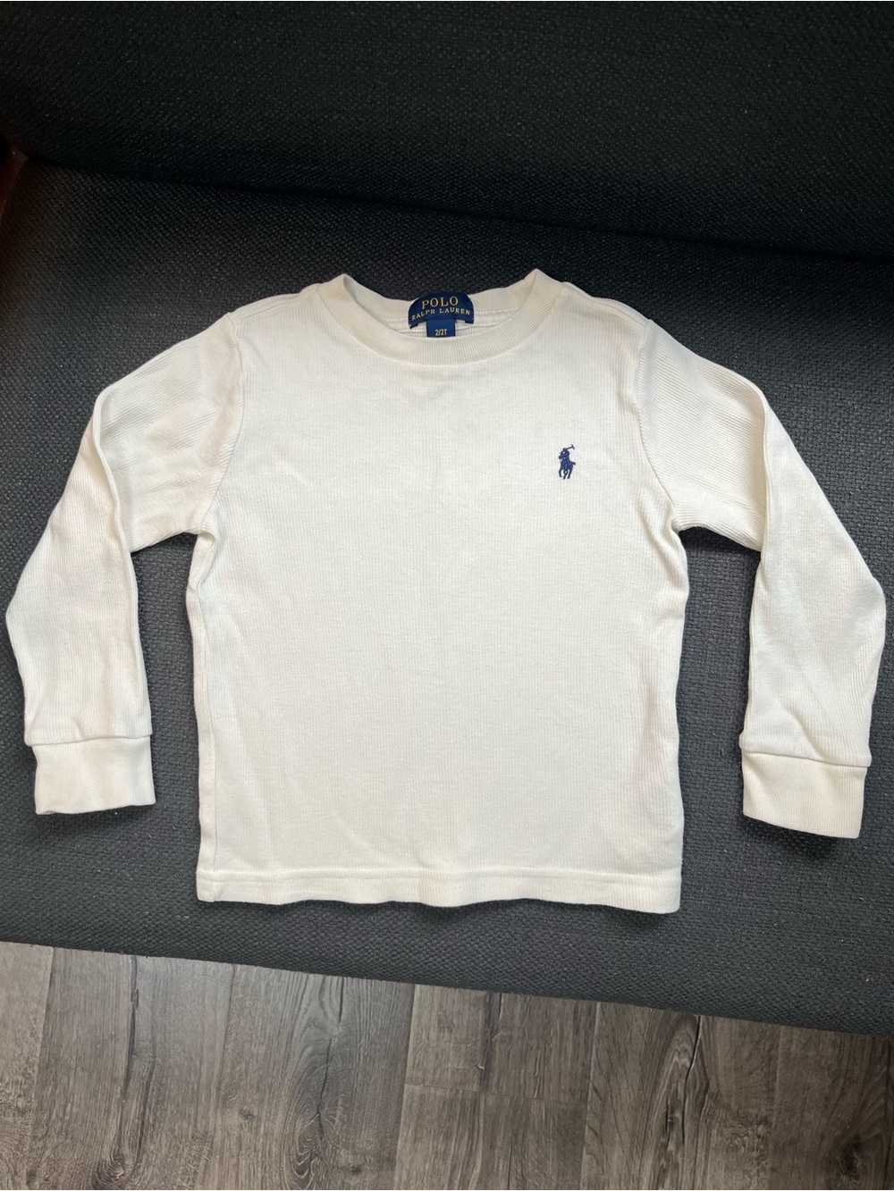 Ralph Lauren Polo Cream Long-Sleeve 2T